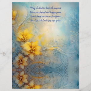 8 1/2x11" Scrapbook, Junk Journal, Decoupage page