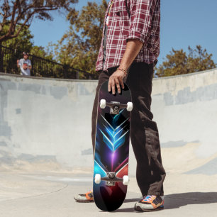 8 1/8" Neon Illuminated Arrow Skateboard