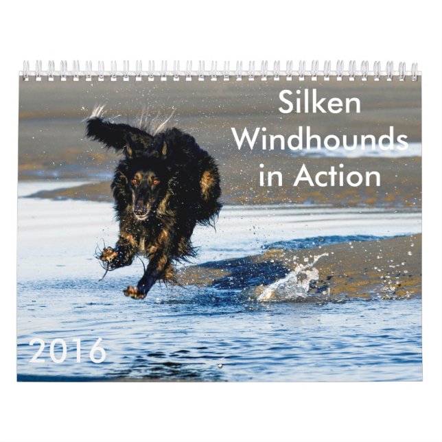 8 2016 Silken Windhounds in Action Calendar (Cover)