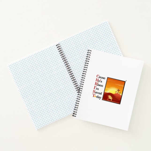 8.5 x11  Christ Acronym Spiral Notebook (Inside)