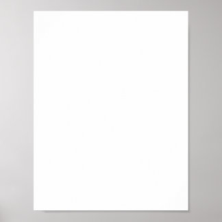 8.5 x 11 Blank Poster DIY template add your IMAGE