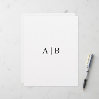 8.5" x 11" custom letterhead