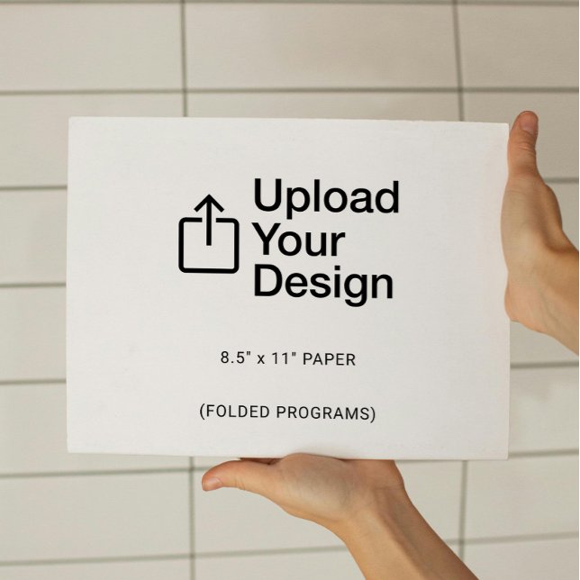 8.5" x 11" Flat Sheet - Folded Programs (Creator Uploaded)