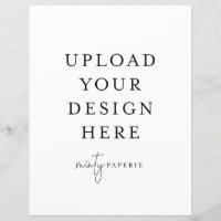 8.5" x 11" Flat Sheet - Portrait