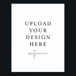 8.5" x 11" Poster - Portrait<br><div class="desc">Customise your card in Templett. After you are done editing,  download your file in a JPG format (don't forget to turn on the bleed option). Upload your design here by clicking on the blue "Personalise" button.</div>