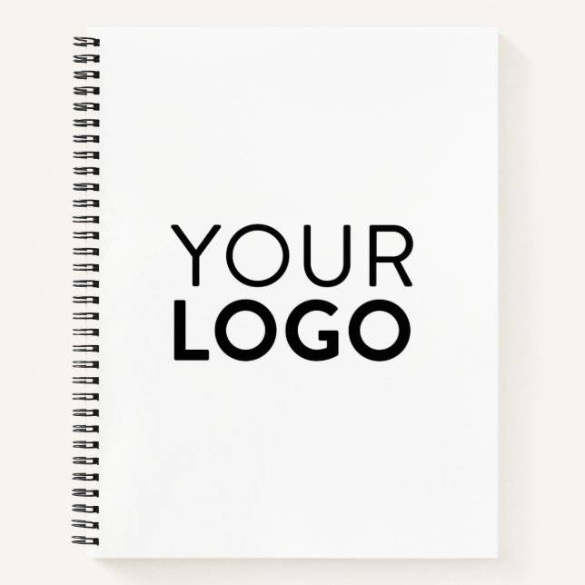 8.5" x 11" Spiral Notebook - Black (Front)