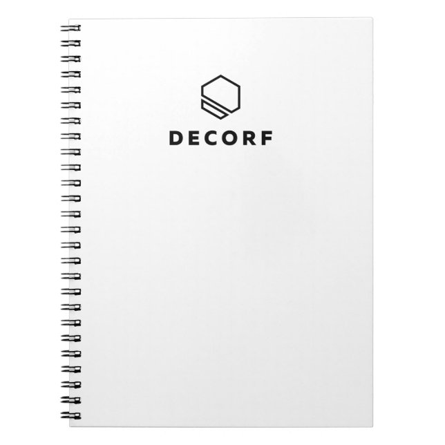 8.5" x 11" Spiral Notebook - Black (Front)