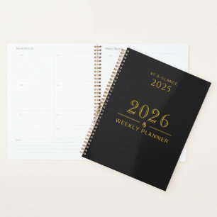 8.5 x 11 Weekly Planner 2025-26 for Home or Office