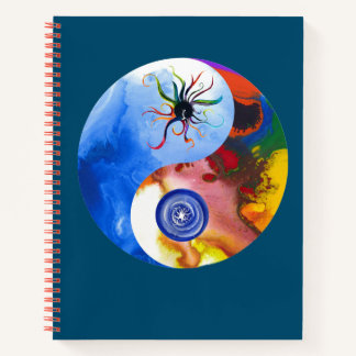 8.5x11 hard cover yin yang Luci Michael notebook