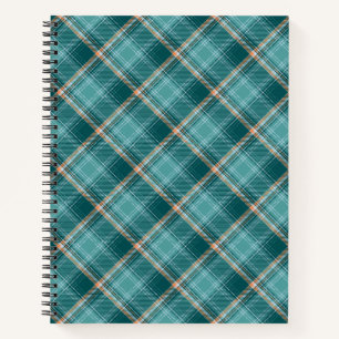 8.5x11 Spiral Notebook Eire Plaid