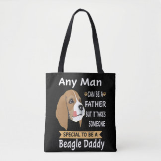 8 Any Man Beagle Daddy Tote Bag