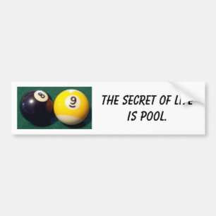 8-Ball 9-Ball Bumper Sticker
