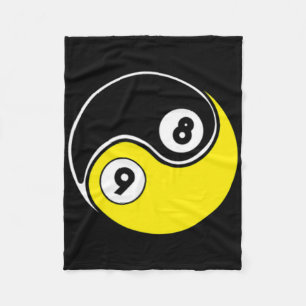 8 Ball 9 Ball Snooker Pool Billiards Fleece Blanket