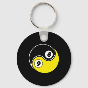 8 Ball 9 Ball Snooker Pool Billiards Key Ring