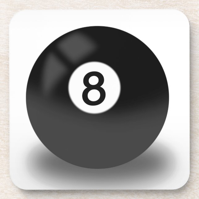 8 Ball - Billiards Coaster (Front)