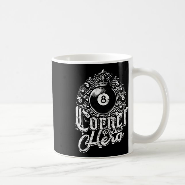 8-ball Billiards Corner Pocket Hero  Coffee Mug (Right)