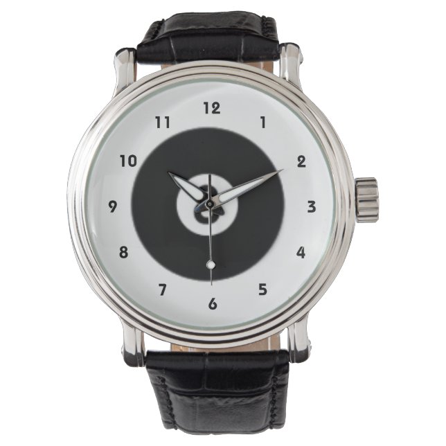 8-Ball Billiards Design Watch (Front)