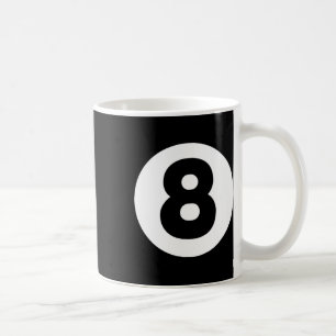 8 Ball Billiards Lazy Halloween Costume Funny Magi Coffee Mug