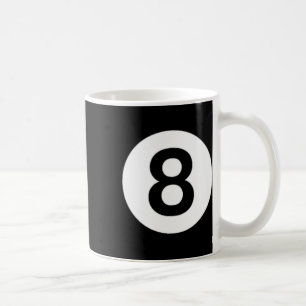 8 Ball Billiards Pool Table Costume Eight Ball  Coffee Mug