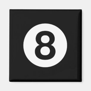 8 Ball Billiards Pool Table Costume Eight Ball Magnet