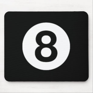 8 Ball Billiards Pool Table Costume Eight Ball Mouse Pad