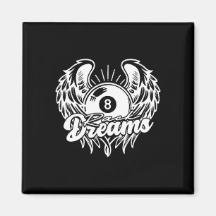 8-ball Billiards Rack Dreams  Magnet