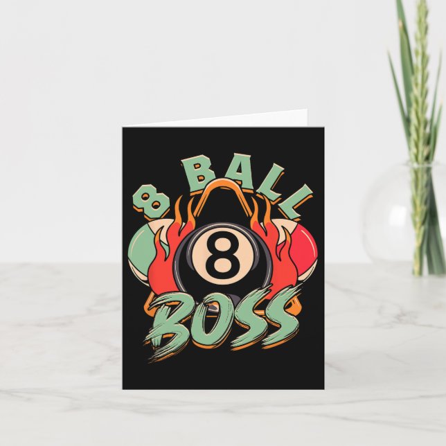8-ball Boss Billiards  Card (Front)