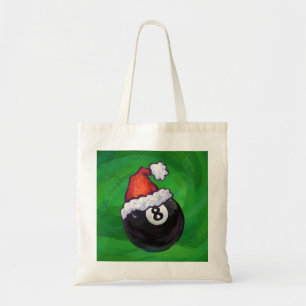 8 Ball Christmas Green Tote Bag