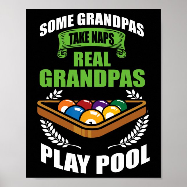 8 Ball Eight Ball - Funny Pool Billiards  Poster (Front)