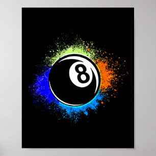 8-ball Eight-ball Pool Billiards Snooker  Poster