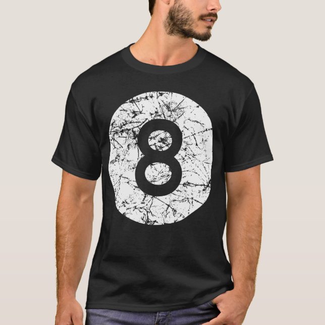 8 Ball / Eight Ball - Weathered T-Shirt (Front)