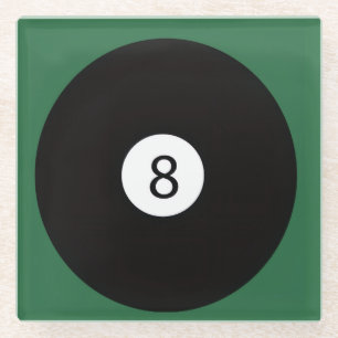 8 Ball Glass Coaster