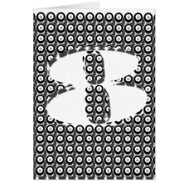 8-ball graphic art card (BLANK) (Front)