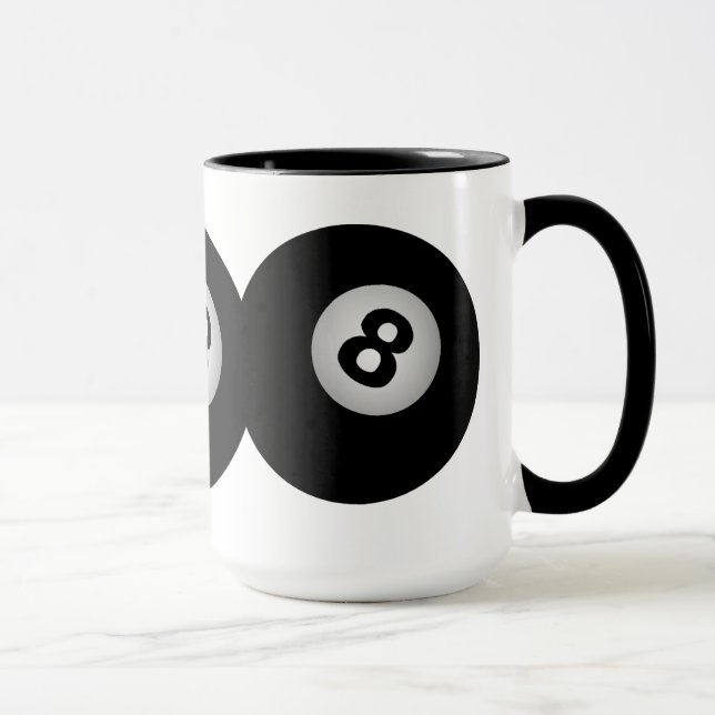 8 Ball mug - choose style & colour (Right)