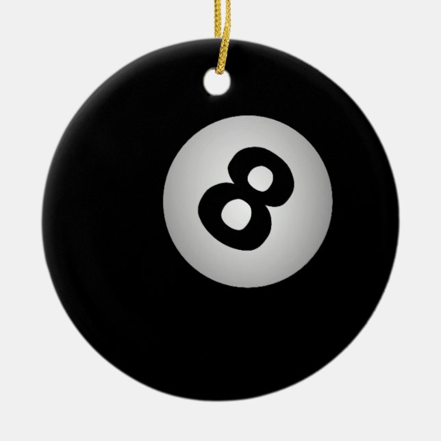 8 Ball ornament (Front)
