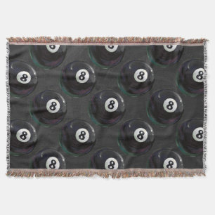 8 Ball Pattern Throw Blanket