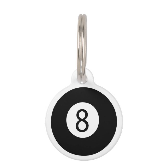8 Ball Pet Tag (Front)