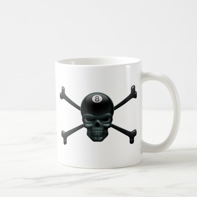 8-ball Pirate Coffee Mug (Right)