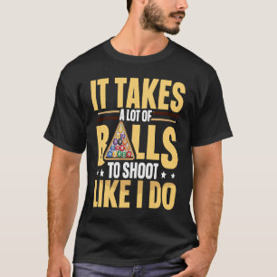 8 ball pool billiard for a Pool player 1 T-Shirt
