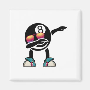 8-ball Pool Billiard Male - Snooker Pool Dab Dance Magnet