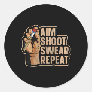 8 Ball Pool Billiard Quote For A Pool Player Classic Round Sticker