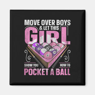 8 Ball Pool Billiard Quote For A Pool Player Girl Magnet