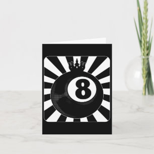 8 Ball Pool Billiards Billiard Player  Card