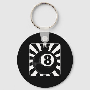 8 Ball Pool Billiards Billiard Player Key Ring