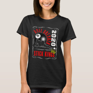 8 Ball Pool Billiards Stick King Player Tea 1 T-Shirt