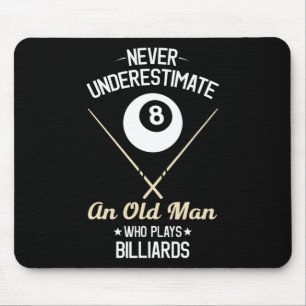 8 Ball Pool Funny Billiards Player Lover Dad Gifts Mouse Pad