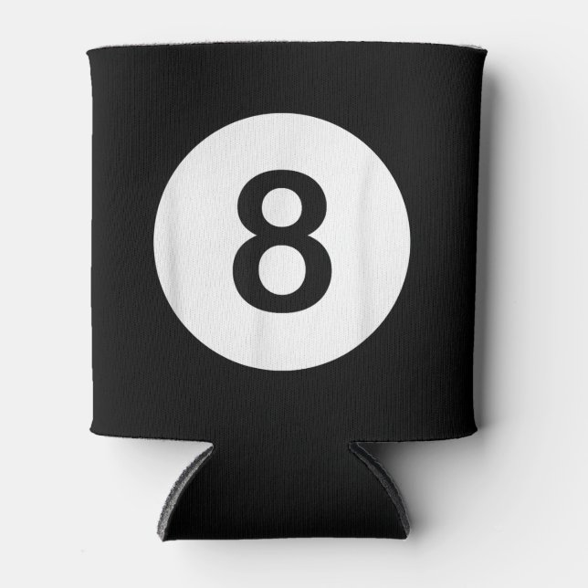 8 Ball Pool Hall Tees, Shark Lover Gift Can Cooler (Front)