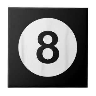 8 Ball Pool Hall Tees, Shark Lover Gift Ceramic Tile