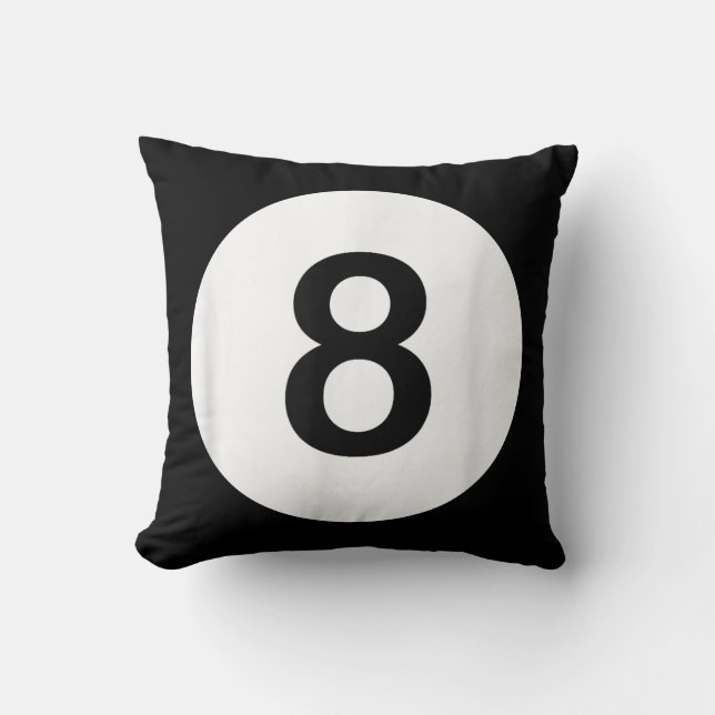 8 Ball Pool Hall Tees, Shark Lover Gift Cushion (Front)