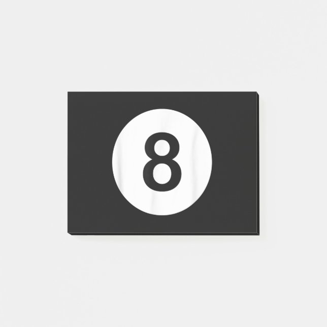 8 Ball Pool Hall Tees, Shark Lover Gift Post-it Notes (Front)